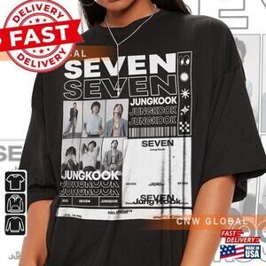 Bts Jungkook Kpop Shirt Seven Tee V1 Jung Kook Jk T-Shirt